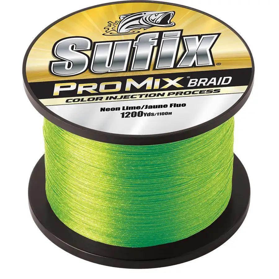 Sufix ProMix Braid - 65lb - Neon Lime - 1200 yds [630-365L] - Besafe1st