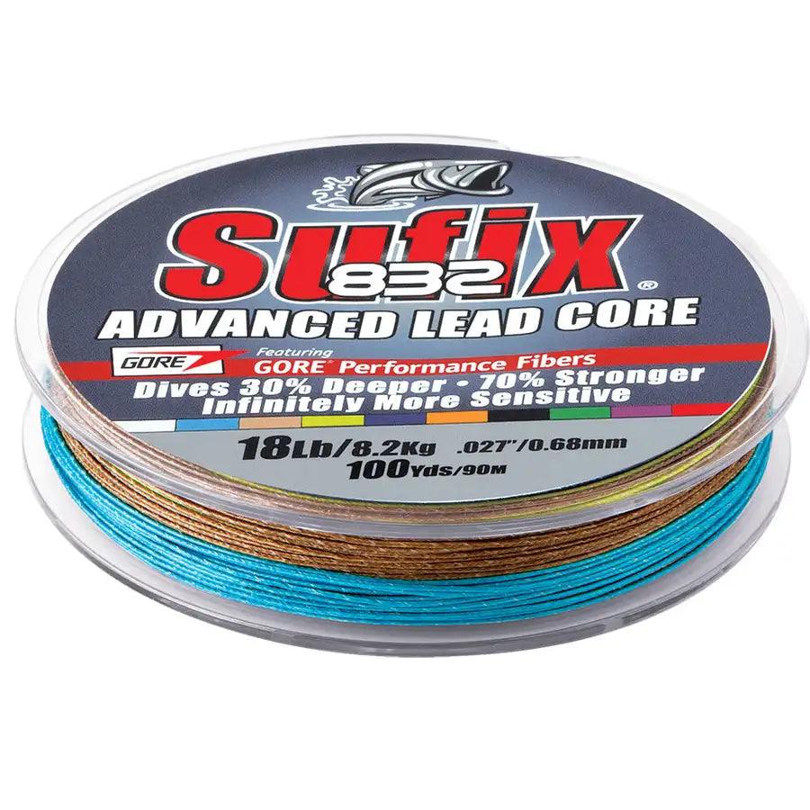 Sufix 832 Advanced Lead Core - 18lb - 10-Color Metered - 100 yds [658-118MC] - Besafe1st® 