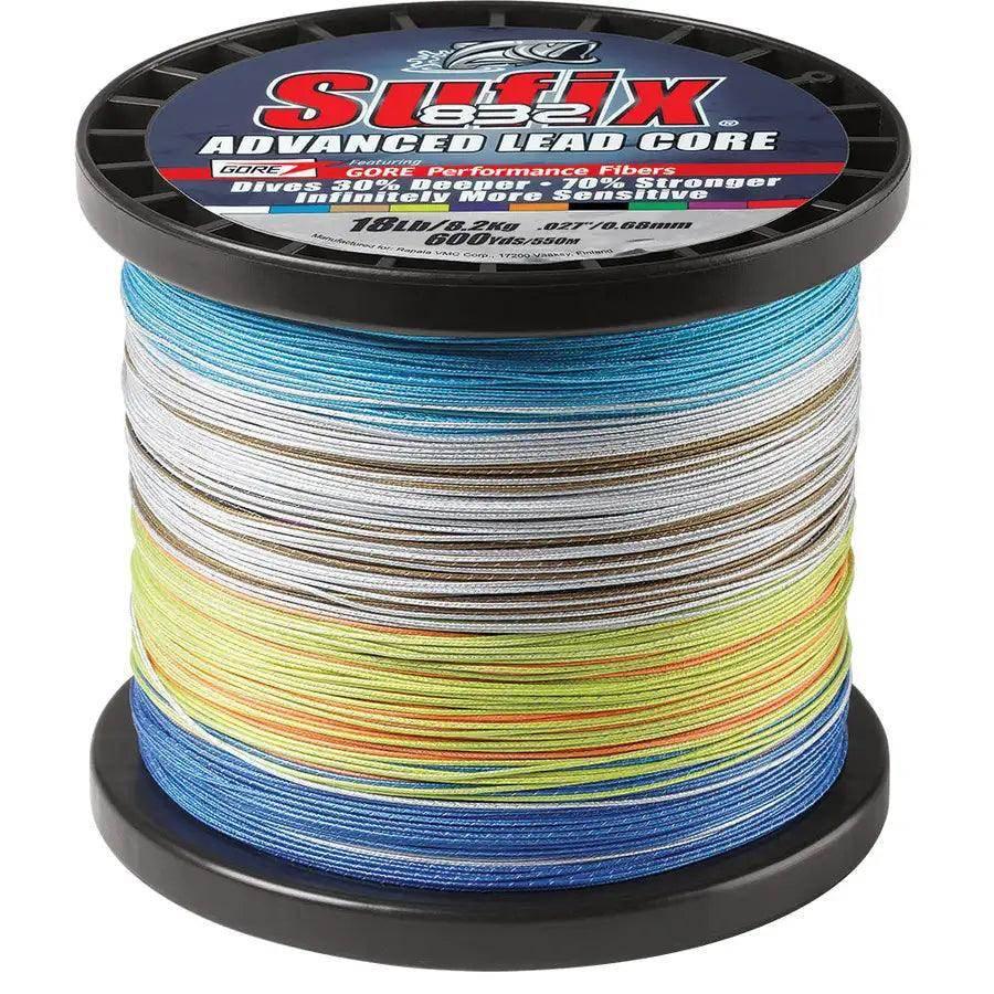 Sufix 832 Advanced Lead Core - 18lb - 10-Color Metered - 600 yds [658-318MC] Sufix