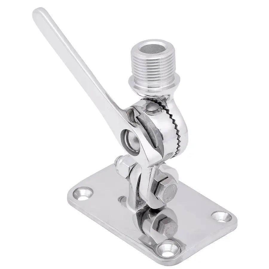 Whitecap Ratchet Antenna Mount - 316 Stainless Steel [S-1802C] - Besafe1st