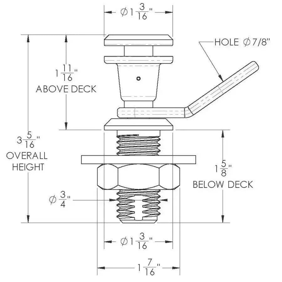 TACO Quick Release Fender Lock Kit [F16-0200-1] TACO Marine