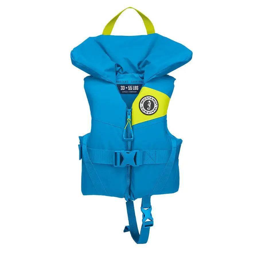 Mustang Lil Legends Child Foam Vest - Azure Blue [MV3555-268-0-216] - Besafe1st