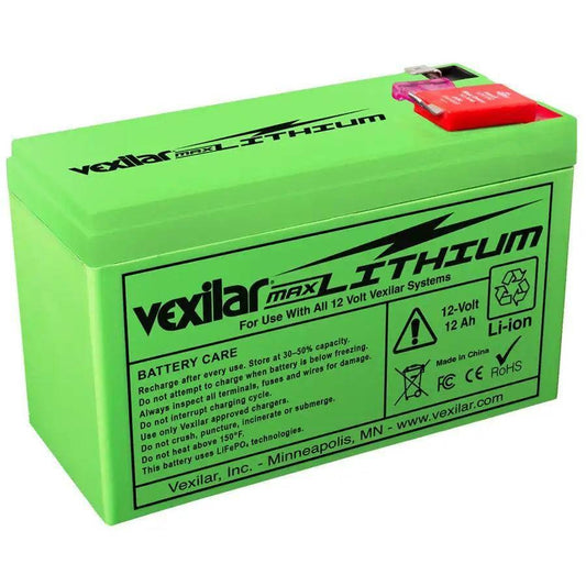Vexilar 12V - 12 AH Max Lithium Battery [V-200L] - Besafe1st