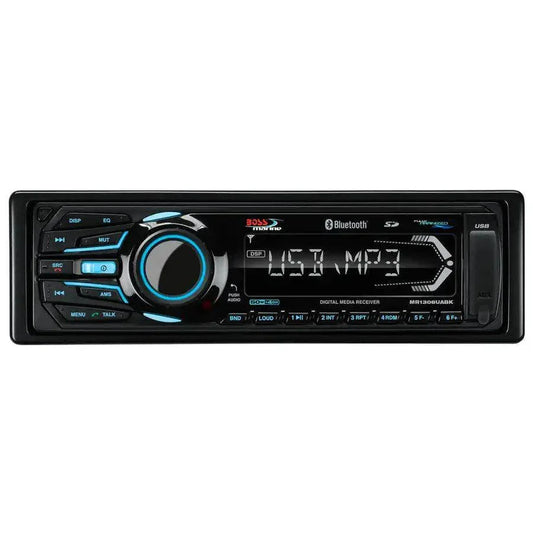 Boss Audio MR1308UABK Bluetooth - Fully Marinized MP3-Compatible Digital Media Receiver w/USB SD Memory Card Ports Aux Input [MR1308UABK] - Besafe1st