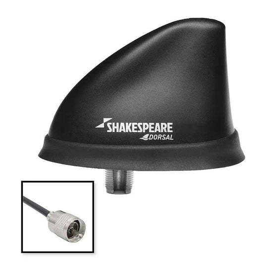Shakespeare Dorsal Antenna Black Low Profile 26 RGB Cable w/PL-259 [5912-DS-VHF] - Besafe1st