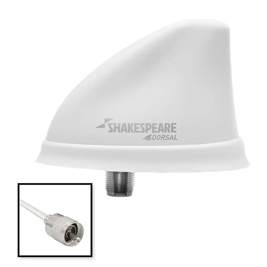Shakespeare Dorsal Antenna White Low Profile 26 RGB Cable w/PL-259 [5912-DS-VHF-W] - Premium Antennas  Shop now 