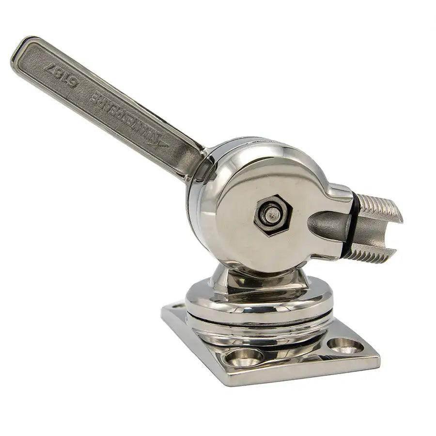 Shakespeare 6187 Sleek Compact Stainless Steel Rotatable 4-Way Ratchet Mount [6187] - Besafe1st