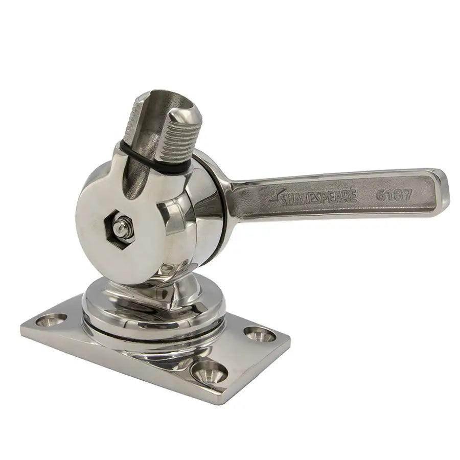 Shakespeare 6187 Sleek Compact Stainless Steel Rotatable 4-Way Ratchet Mount [6187] - Besafe1st