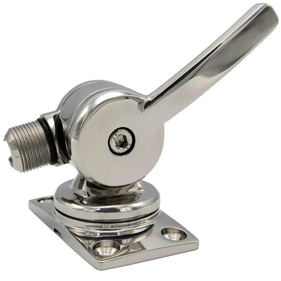 Shakespeare 6187 Sleek Compact Stainless Steel Rotatable 4-Way Ratchet Mount [6187] - Besafe1st