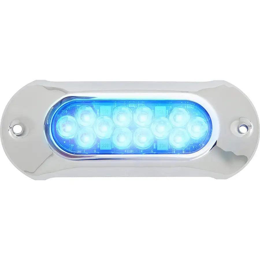 Attwood LightArmor HPX Underwater Light - 12 LED Blue [66UW12B-7] - Besafe1st® 