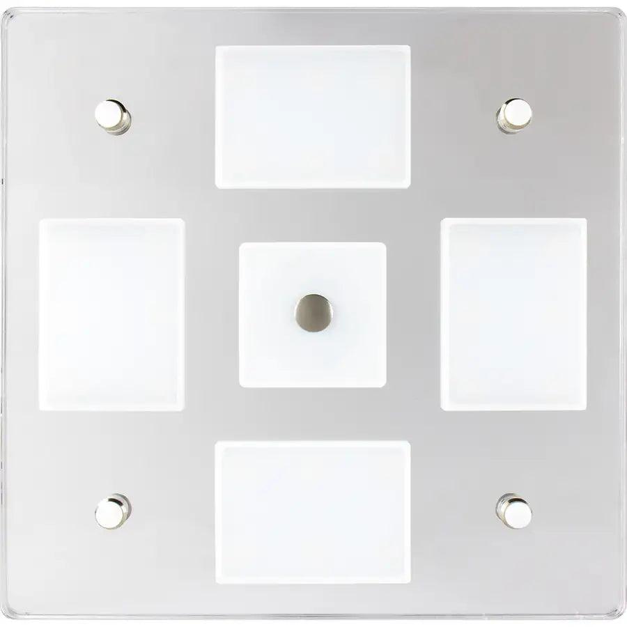 Sea-Dog Square LED Mirror Light w/On/Off Dimmer - White Blue [401840-3] - Besafe1st® 