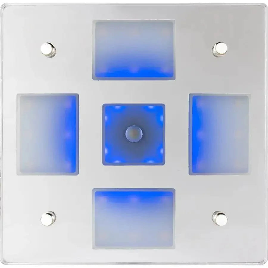 Sea-Dog Square LED Mirror Light w/On/Off Dimmer - White  Blue [401840-3] Sea-Dog