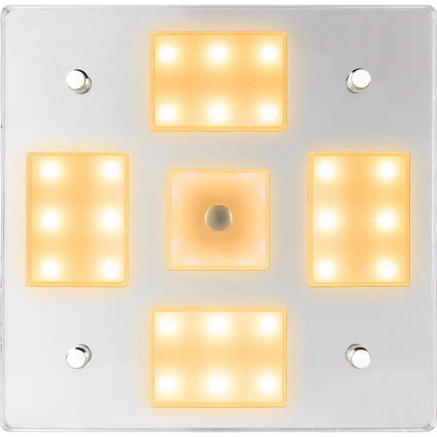 Sea-Dog Square LED Mirror Light w/On/Off Dimmer - White  Blue [401840-3] - Besafe1st®  
