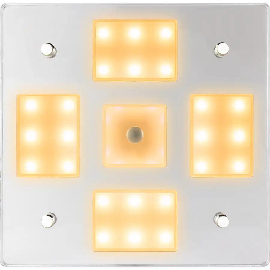 Sea-Dog Square LED Mirror Light w/On/Off Dimmer - White Blue [401840-3] - Besafe1st® 