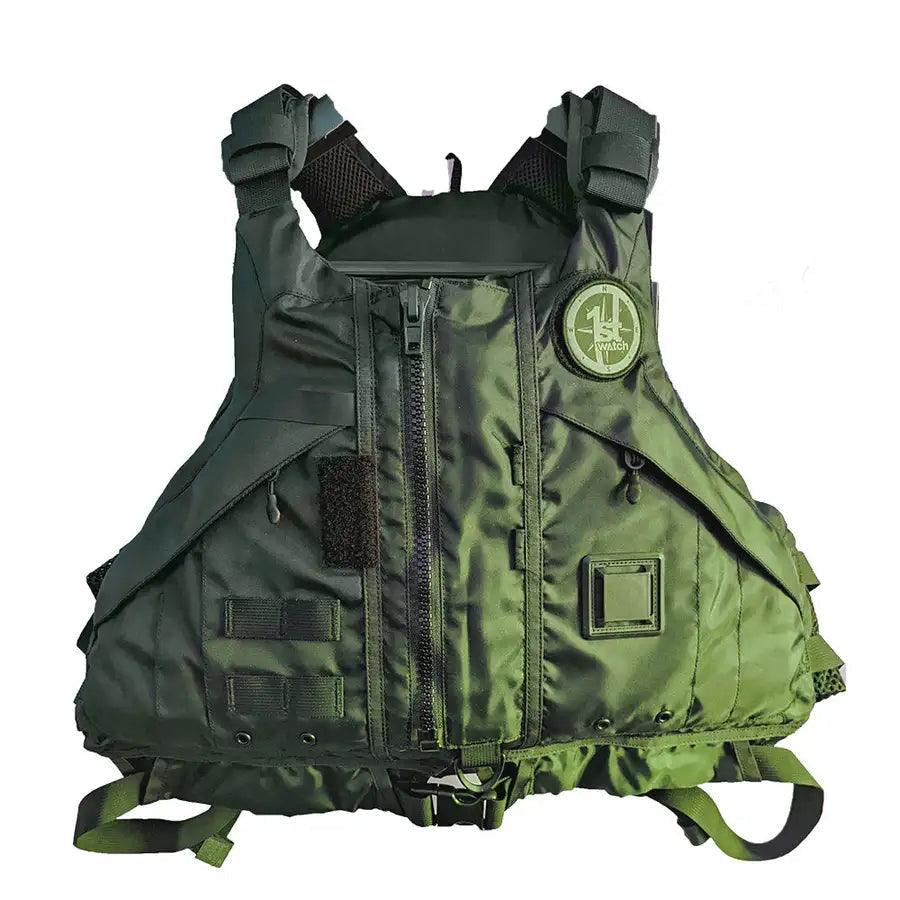 First Watch AV-1000 Kayak Style Duty PFD - Green - XS/S [AV-1000-GN-XS/S] - Besafe1st® 