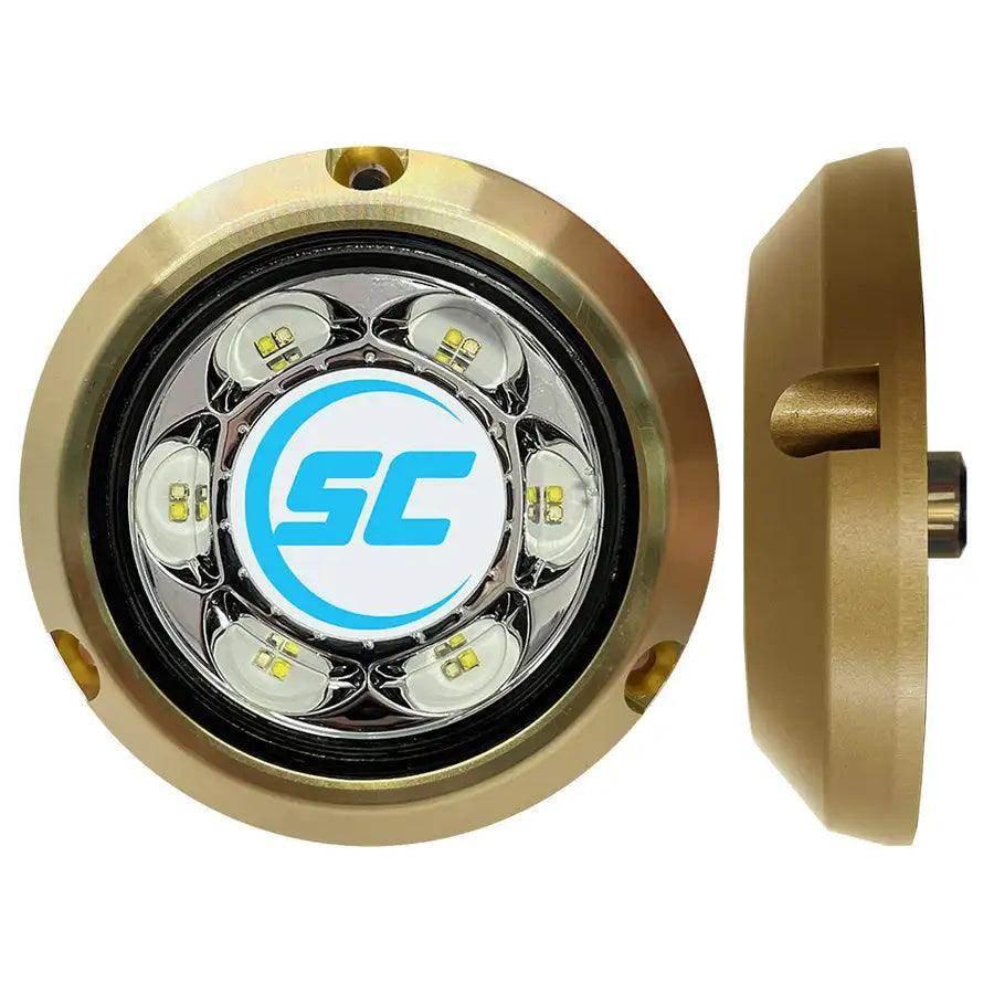 Shadow-Caster SC3 Series Blue/White Bronze Surface Mount Underwater Light [SC3-BW-BZSM] Shadow-Caster LED Lighting