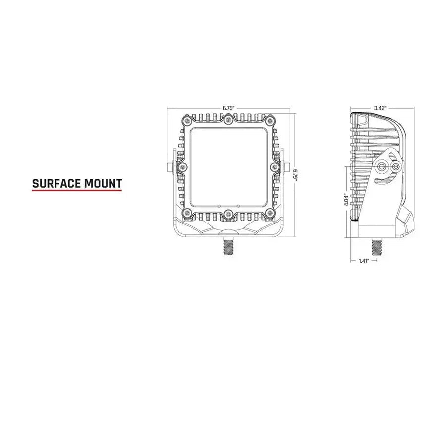 RIGID Industries Q-Series Spot w/Amber Pro Lens [244293] Besafe1st™ | 