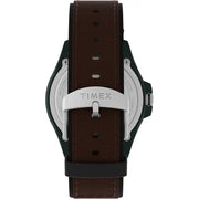 Timex Expedition Acadia Rugged Black Resin Case - Natural Dial - Brown/Black Fabric Strap [TW4B26500] Besafe1st™ | 