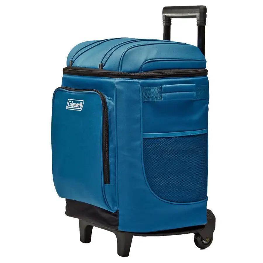 Coleman CHILLER 42-Can Soft-Sided Portable Cooler w/Wheels - Deep Ocean [2158120] - Besafe1st